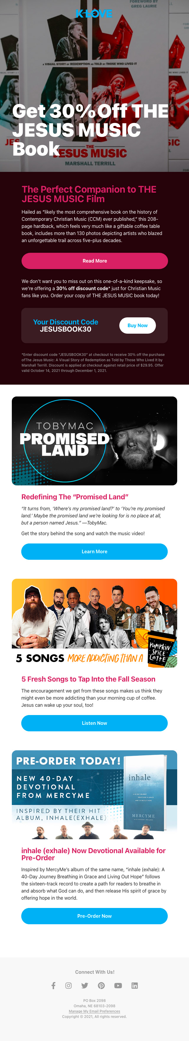 The email design re-skinned to fit the Air1 brand.